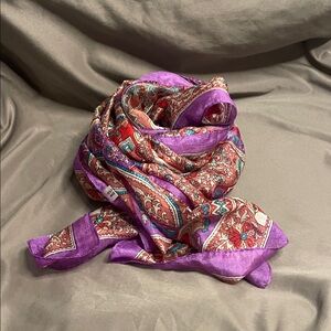 Elephants Silk Scarf Made in India